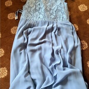 JJs House Light Blue Lace Formal Kids Dress